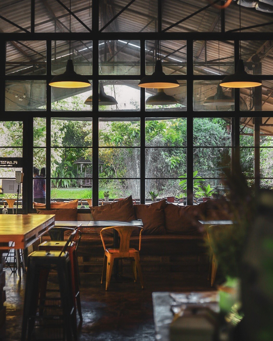 Cozy interior seating area at Plantation Cafe