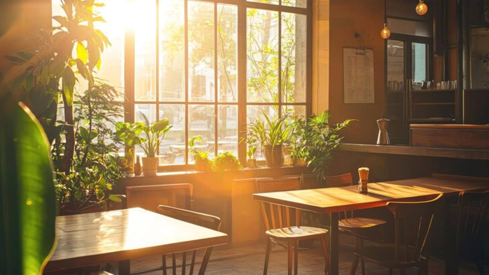 Cozy interior seating area at Plantation Cafe