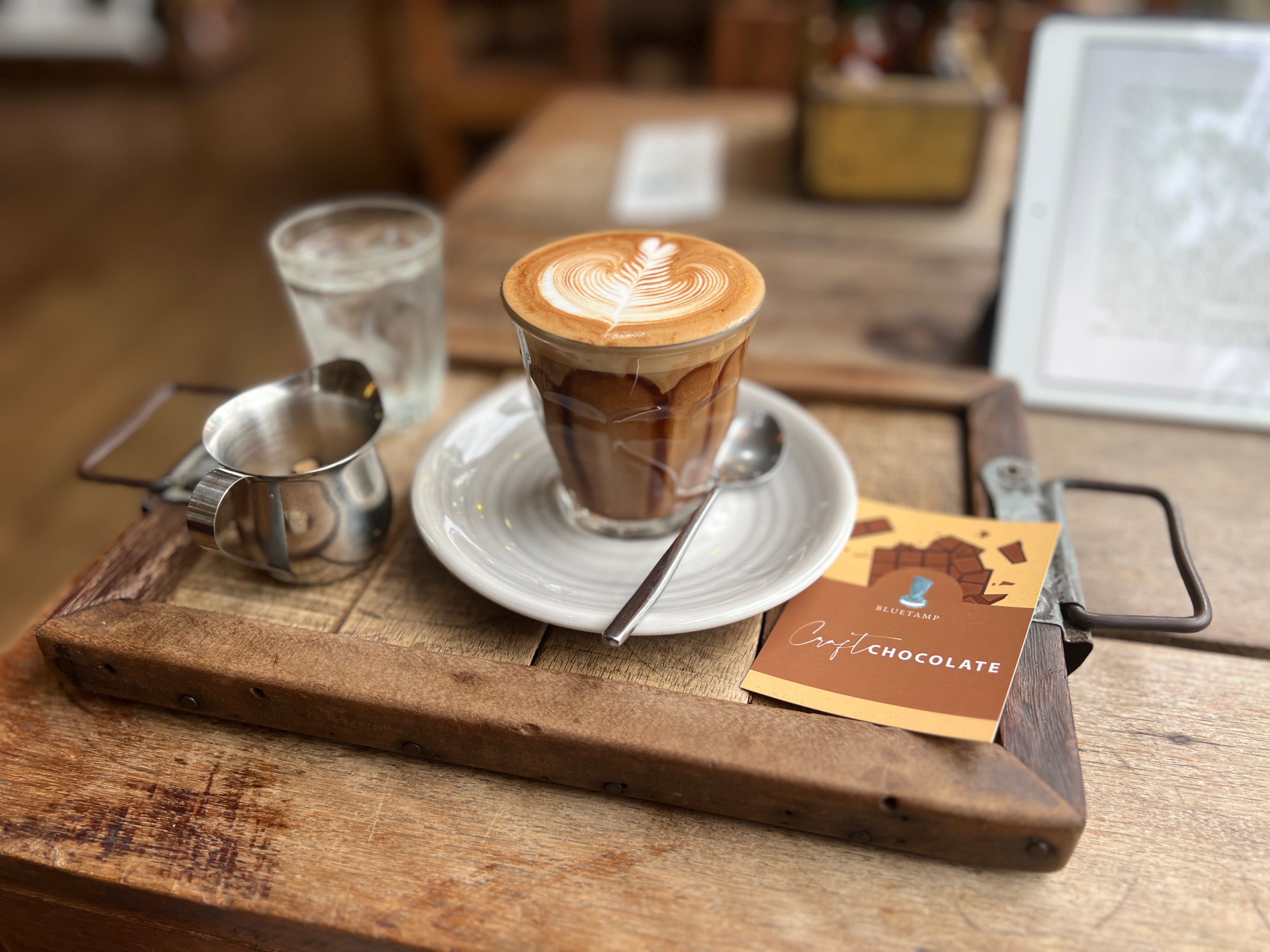 Latte art at Plantation Cafe x Roastery